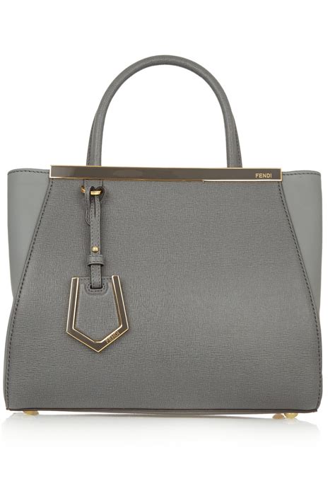 fendi 2jours small textured leather shopper|Fendi '2Jours 3D .